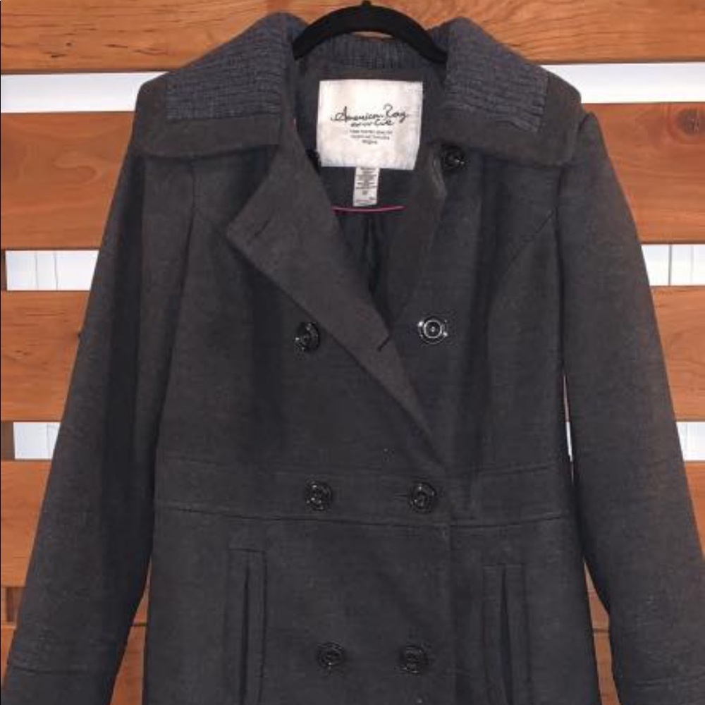 Grey Peacoat